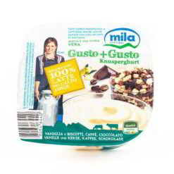 VANIGLIA CON BISCOTTI, CAFFE' E CIOCCOLATO YOGURT GUSTO+GUSTO 150g